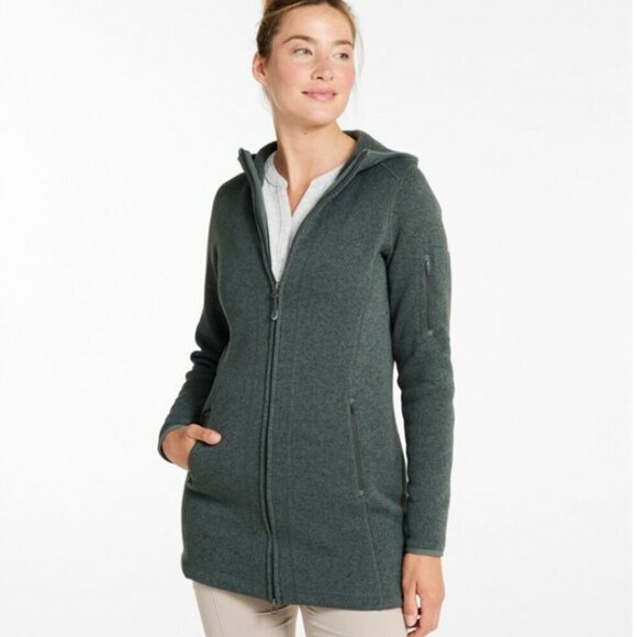 NWT Women's L.L.Bean Sweater Fleece Coat XL - Picture 4 of 4